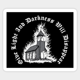 Burning Church Sticker